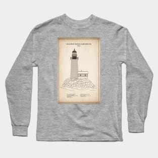 Halfway Rock Lighthouse - Maine - SD Long Sleeve T-Shirt